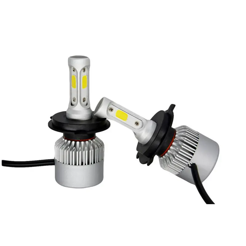 Светодиодные лампы GSPSCN H4 H7 H8 H1 9004 9006 H27 9007 COB 72 Вт 6500 лм|led headlight bulb|headlight bulbled |