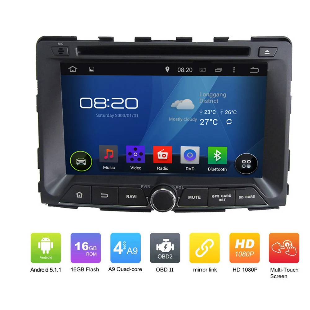 7 дюймов Новый Автомобиль Электронные авто радио аудио 2din android 5.1.1 dvd-плеер