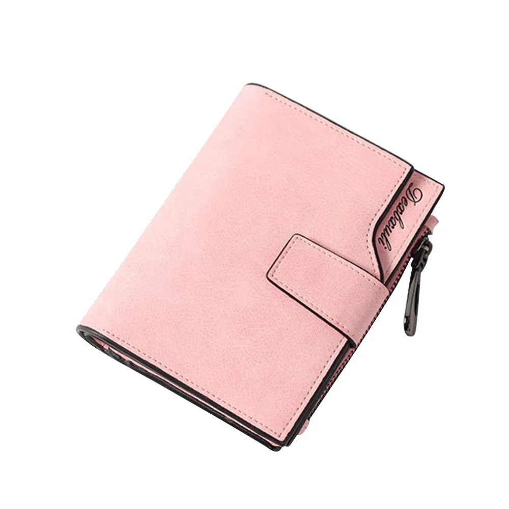 Женский кошелек винтажный Модный маленький высшего качества кожаный с