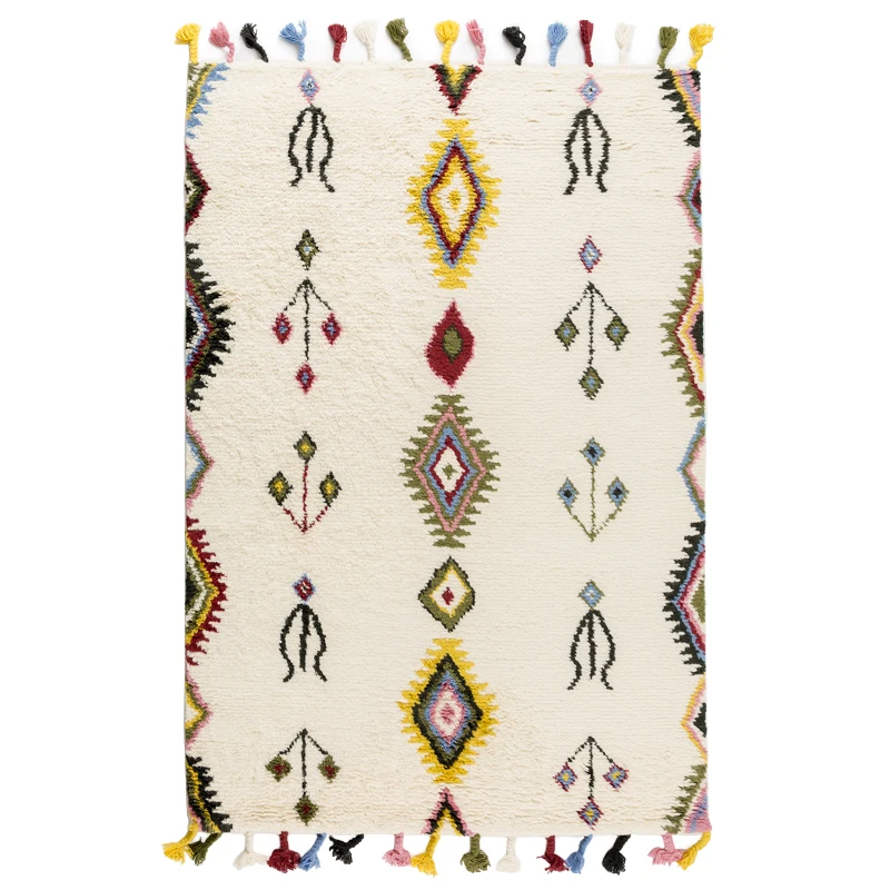 Марокко скандинавский ковер из шерсти и хлопка ручная работа для гостиной новой