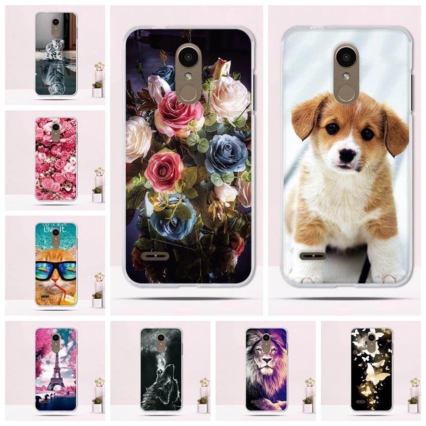 Чехол для LG K8 2018 K9 мягкий силиконовый защитный чехол с рисунком милой собаки