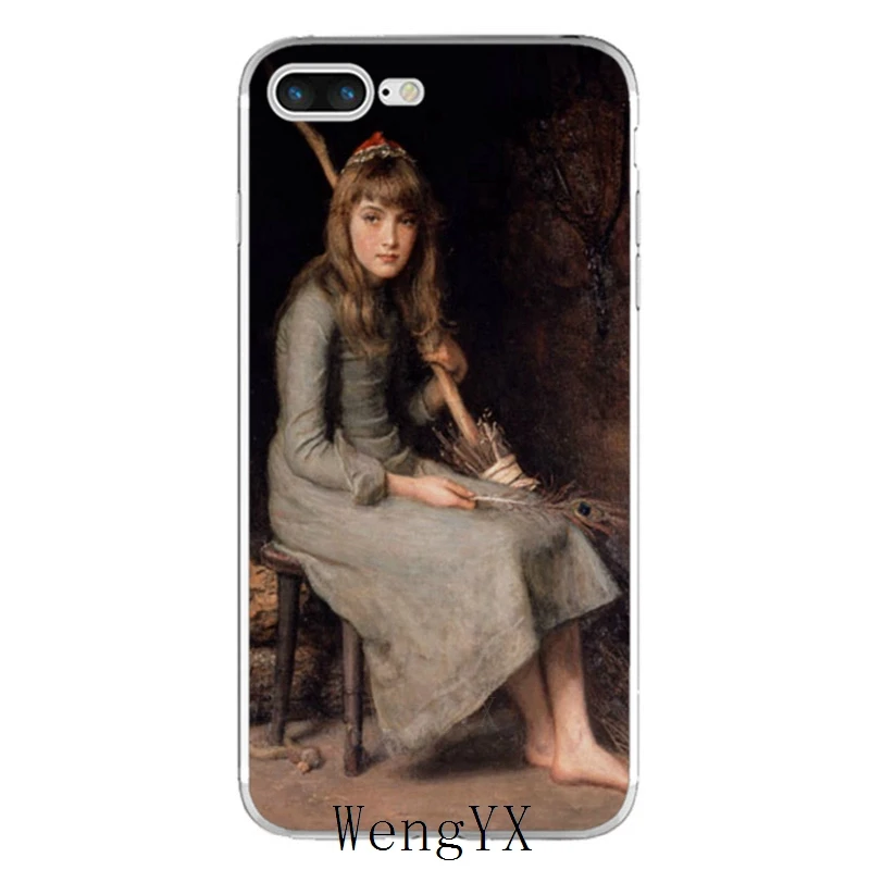 Чехол для телефона girl Ophelia мягкий тонкий силиконовый чехол из ТПУ с рисунком iPhone X