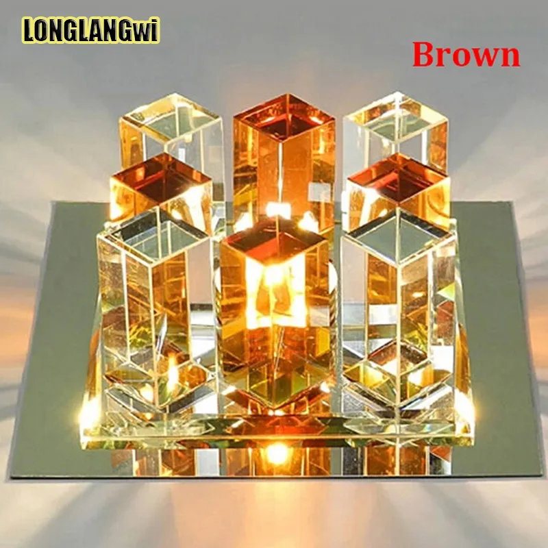 Потолочная лампа Проходная веранда освещение вниз Кристалл Mordern поверхностного