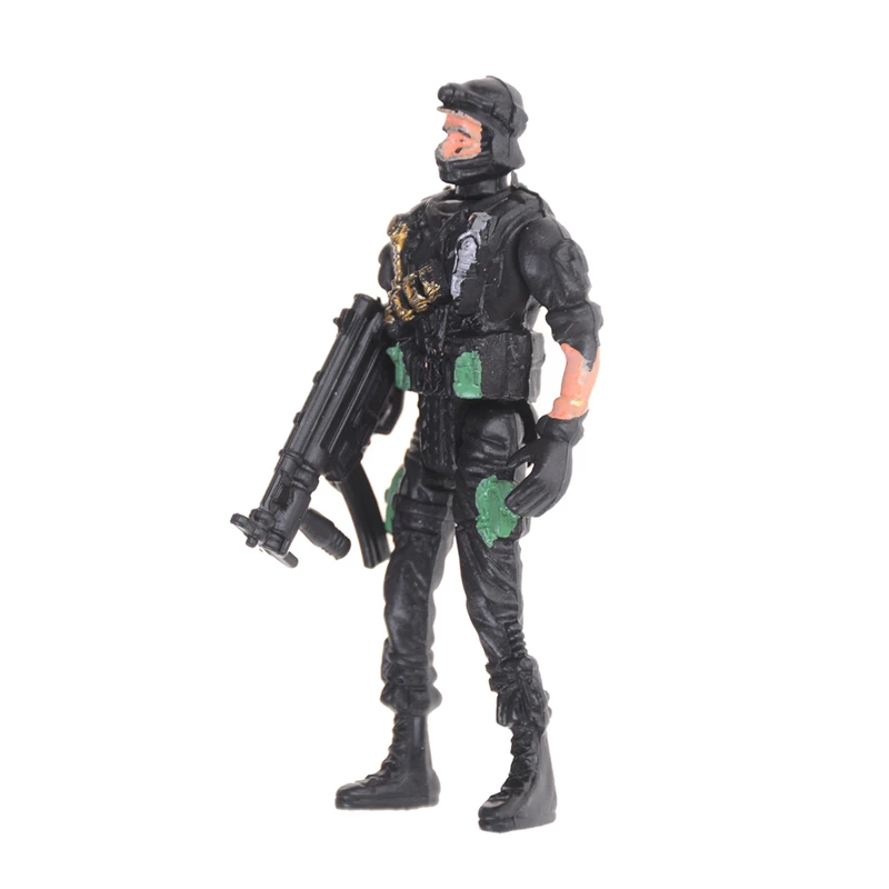 2 военных фигурки спецназа в наборе. Модель игрушки солдат для мальчиков. 9см.