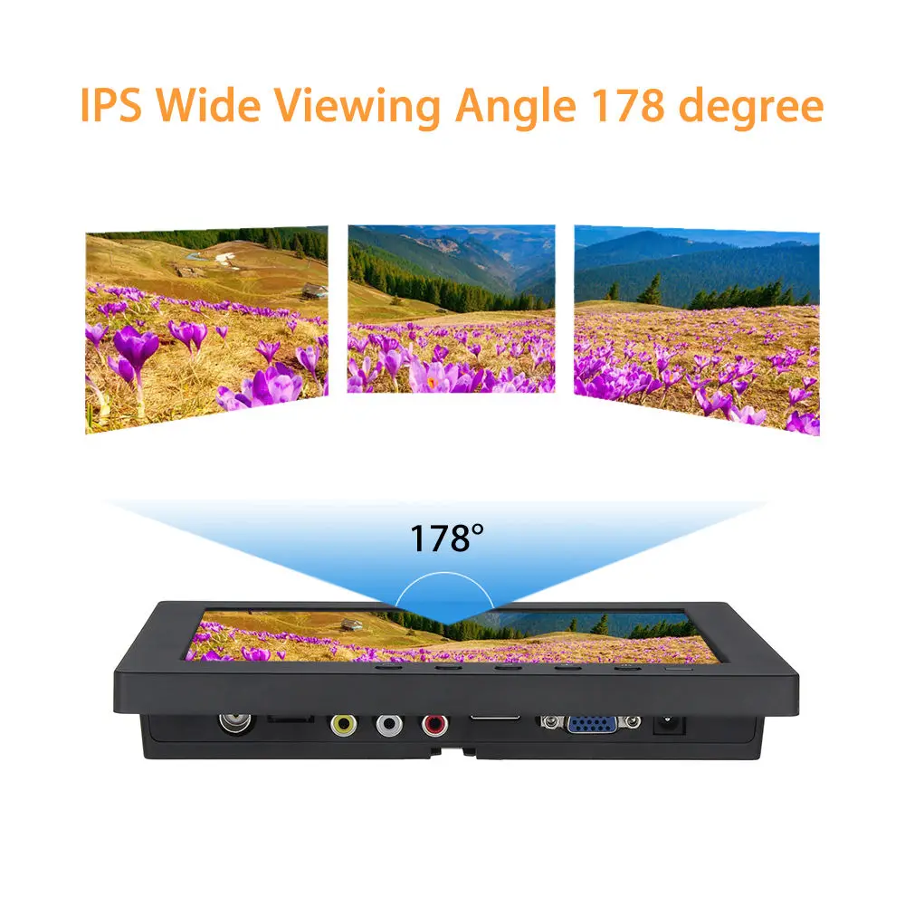 Eyoyo s801c 8 &quot1024*768 IPC ЖК-дисплей Кино Дисплей видео Мониторы AV HDML BNC Тип-C Вход для