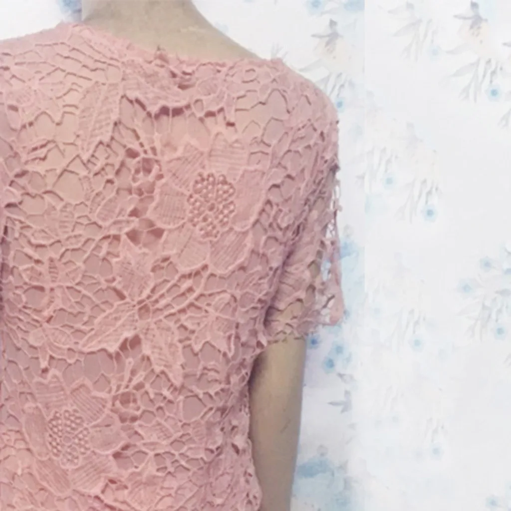 Женское кружевное однотонное платье с цветочной аппликацией большого размера