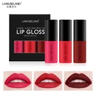 3 шт.лот, водонепроницаемый, Длительное Действие, матовая мини-губная помада 12 видов цветов Блеск для губ путешествия костюм 3,5g Помада для губ Макияж марки LAMUSELAND # L18L13