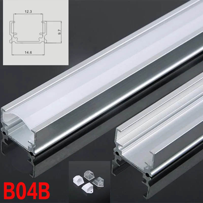 B04B 10 комплектов 100 см u-образная Светодиодная лента алюминиевый канальный профиль