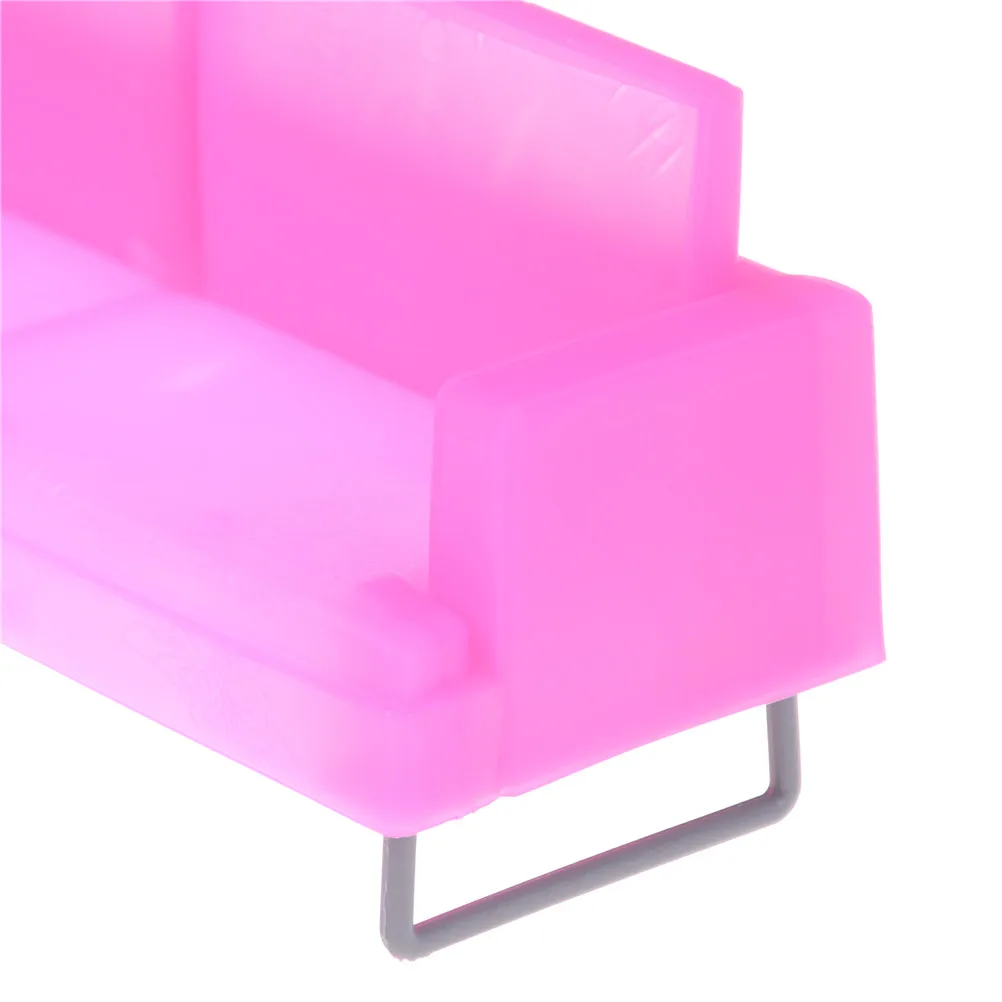 

Sofa Miniature For Deluxe Pink Plastic Sofa Chair For Doll Dollhouse Accessories Doll House Decoration