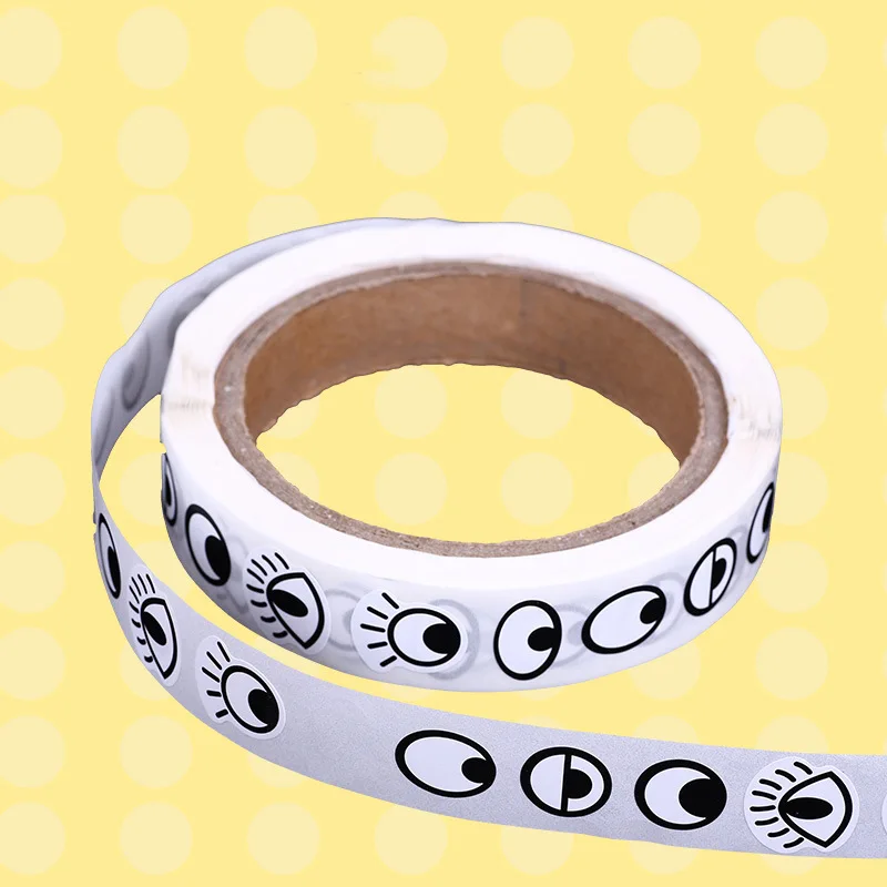 01 Yooap детские игрушки глаз наклейки с клеем черно-белый цвет наклейки Детские ручной работы DIY деятельности творческие - Цвет: 01