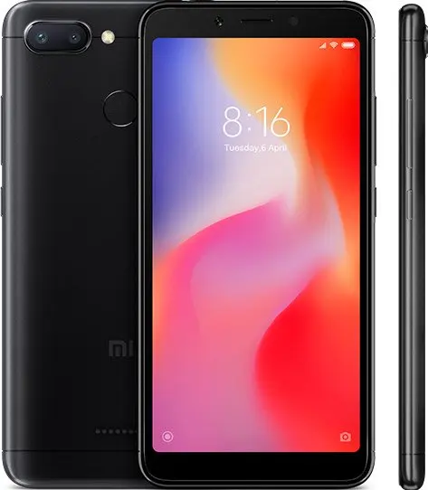 Оригинальная глобальная версия Xiaomi Redmi 6, 4 Гб ОЗУ, 64 Гб ПЗУ, 5,45 дюйма, HD 18:9 Helio P22 Octa Core4G LTE AI 12,0 МП, смарт-телефон для распознавания лица - Цвет: Черный