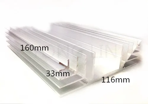 

1pcs Transistor Heat sink/Aluminum/Inverter heatsink 116*33-160 Bridge rectifier fins dedicated