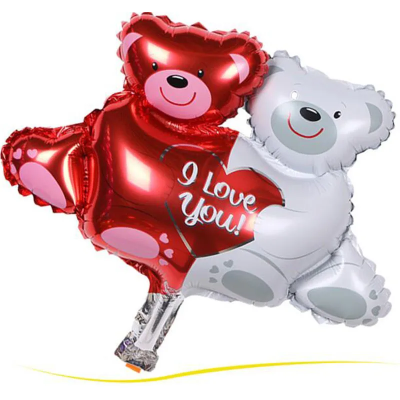 1 шт. 100*76 см с рисунком из мультфильма Медведь Шарик фольги в форме большой