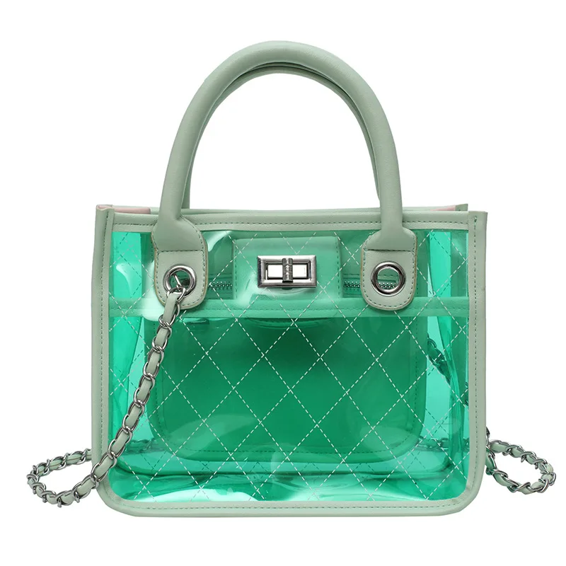 Женская сумка Лето 2019 высокое качество новая тоут прозрачная мессенджер желе