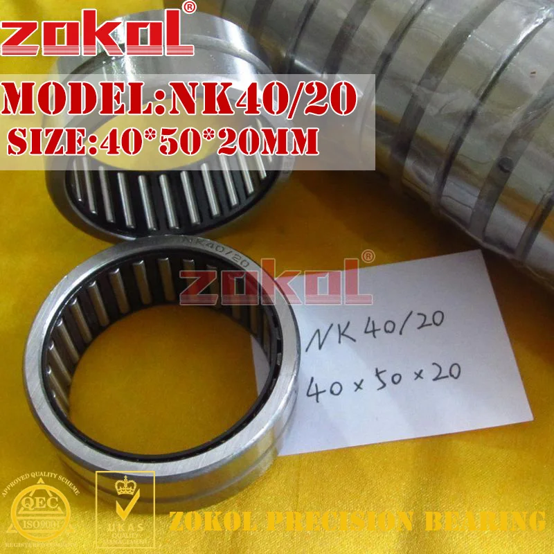 Фото Подшипник ZOKOL NK40/20 Игольчатые роликовые подшипники с внешним внутренним кольцом Подшипник ZOKOL NK40/20 Игольчатые роликовые подшипники с внешним внутренним кольцом