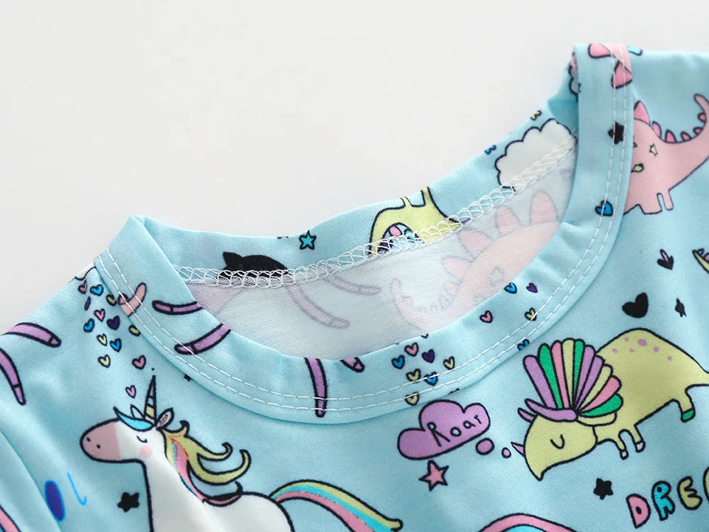 Kimocat Vestidos Girls Summer Dress Animal Unicorn Princess Children Costume for Kids Clothes Baby Dropshipping | Детская одежда и