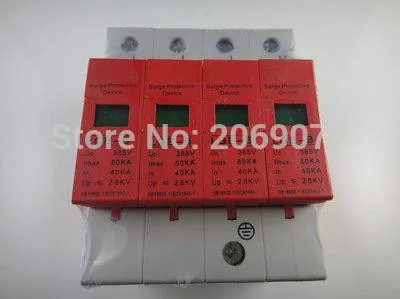 4P 40 ~ 80KA Din Rail Защита от перенапряжения молниеразрядник | Обустройство дома