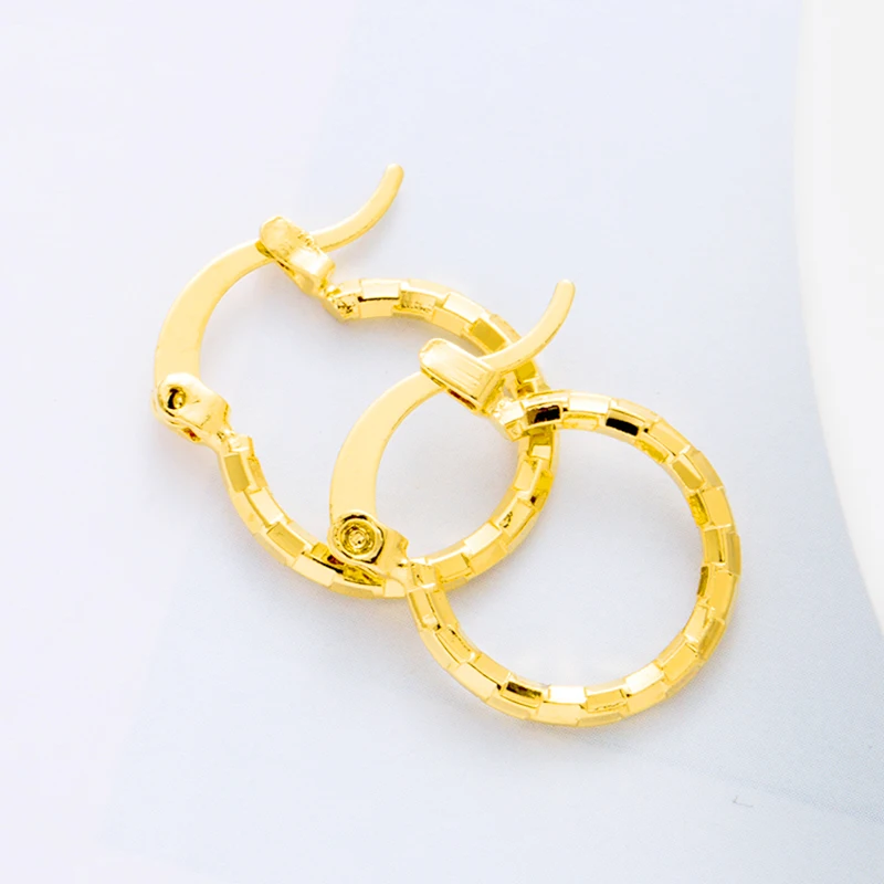 Серьги золотого цвета украшения круглые весенние серьги для женщин и девушек
