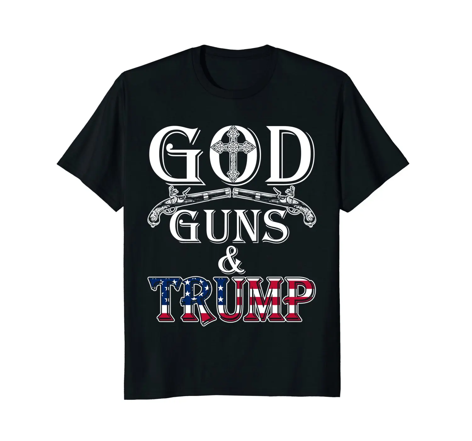 

2019 New Brand Cheap Sale 100 % Cotton God Guns and Trump Shirt 2nd Amendment T Shirt Trump 45 Graphic Shirts