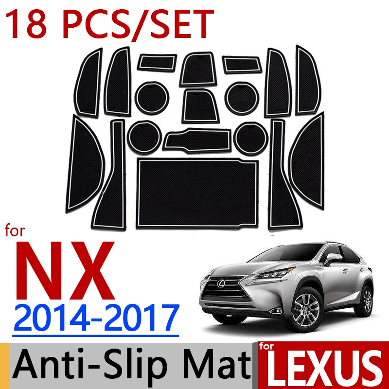 Для Lexus NX 2015 2016 2017 Противоскользящий резиновый коврик для двери 18 шт. AZ10 NX200 NX200t NX300h