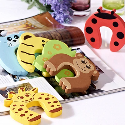 6PCS Different Baby Safety Door Stoppers Child Edge Corner Guards Foam Jammer Finger Protector | Мать и ребенок