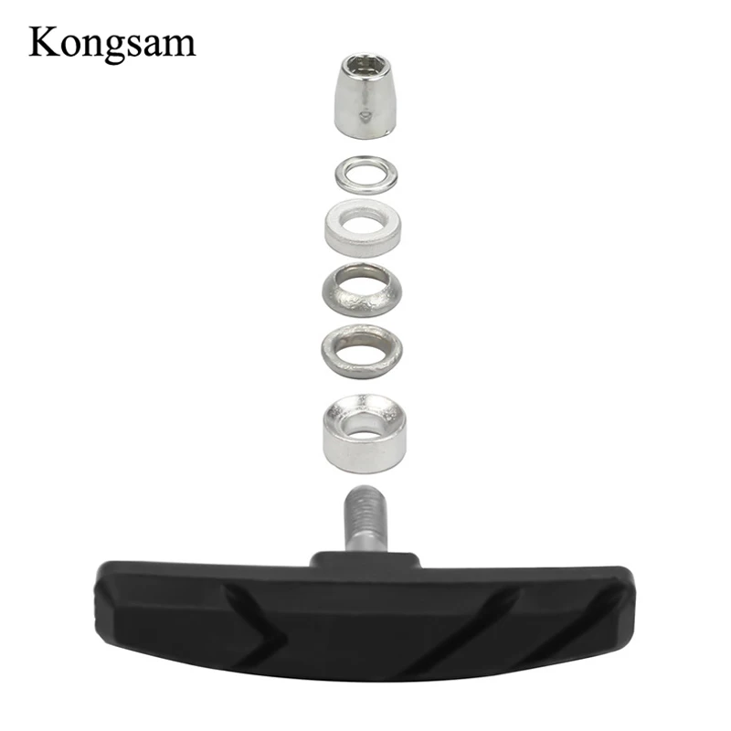 Одна пара тормозных колодок для горного велосипеда MTB тормоза велосипедные V-Brake Holder обувь Резиновые блоки прочные аксессуары для горного велосипеда