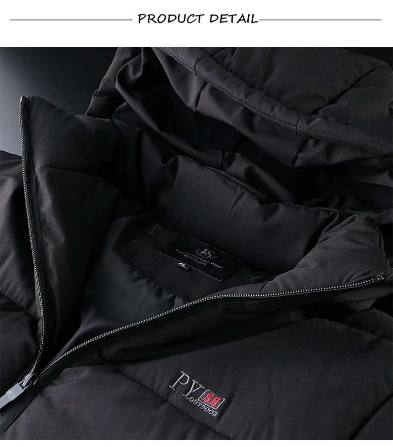 Модная зимняя стрейчевая парка размера плюс 5XL 6XL 7XL 8XL, мужские толстые куртки с капюшоном большого размера, мужские зимние теплые пальто большого размера