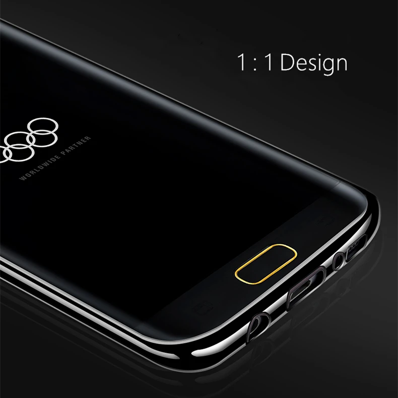 For SAMSUNG GALAXY S7 Edge S8 S9 A5 A7 J4 J6 J3 J5 2016 J7 Prime 2017 A8 A6 Plus 2018 Transparent Soft Plating Phone Case Cover |