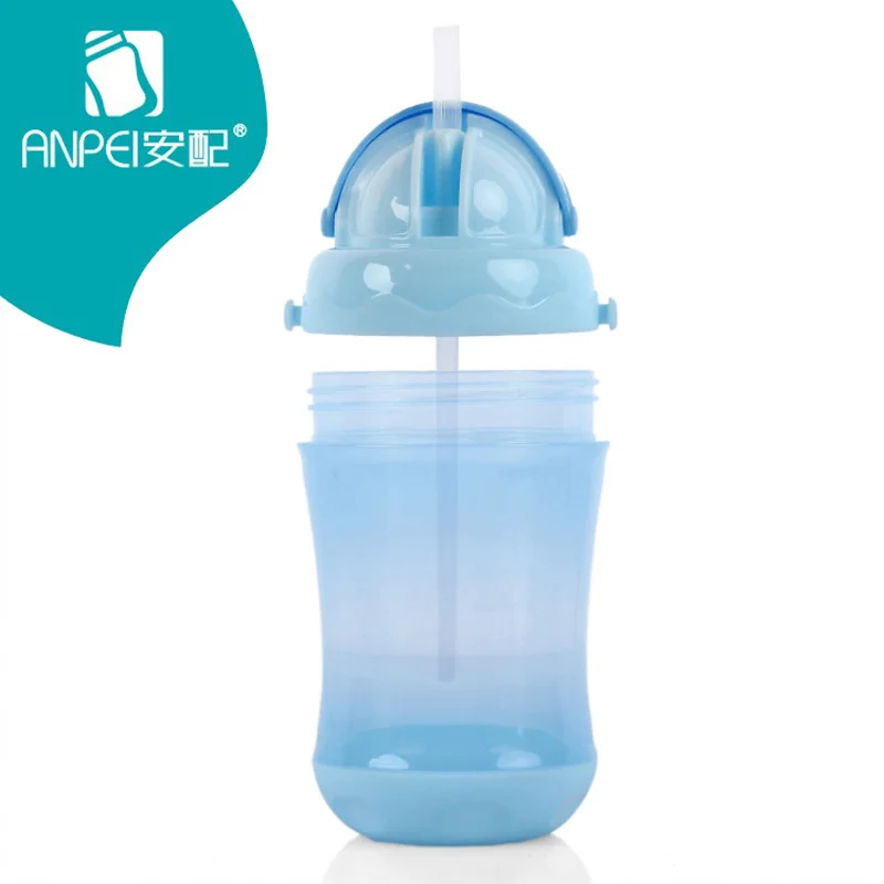 Детские чашки бутылочка для кормления питьевой водой с соломой портативная