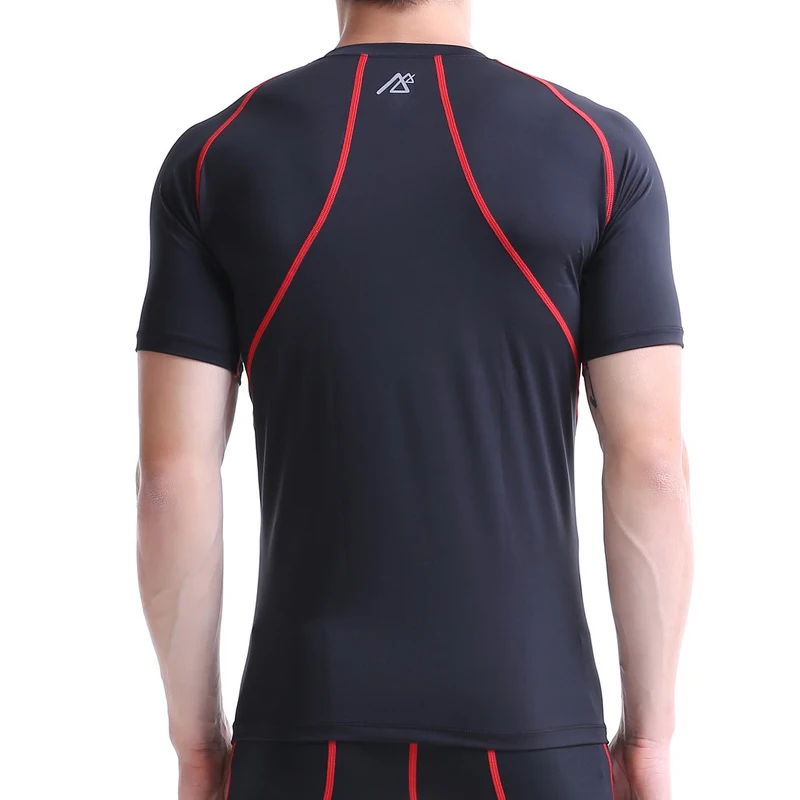 Новейшая модель Черные футболки для женщин сжатия Slim Fit фитнес одежда лучшее