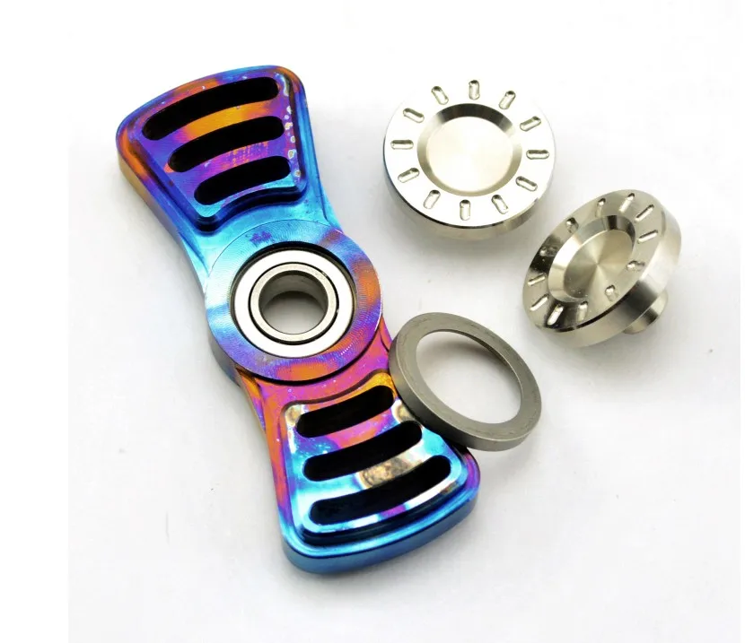 Спиннер антистресс из радужного титанового сплава|spinner toy|top toytoy top |