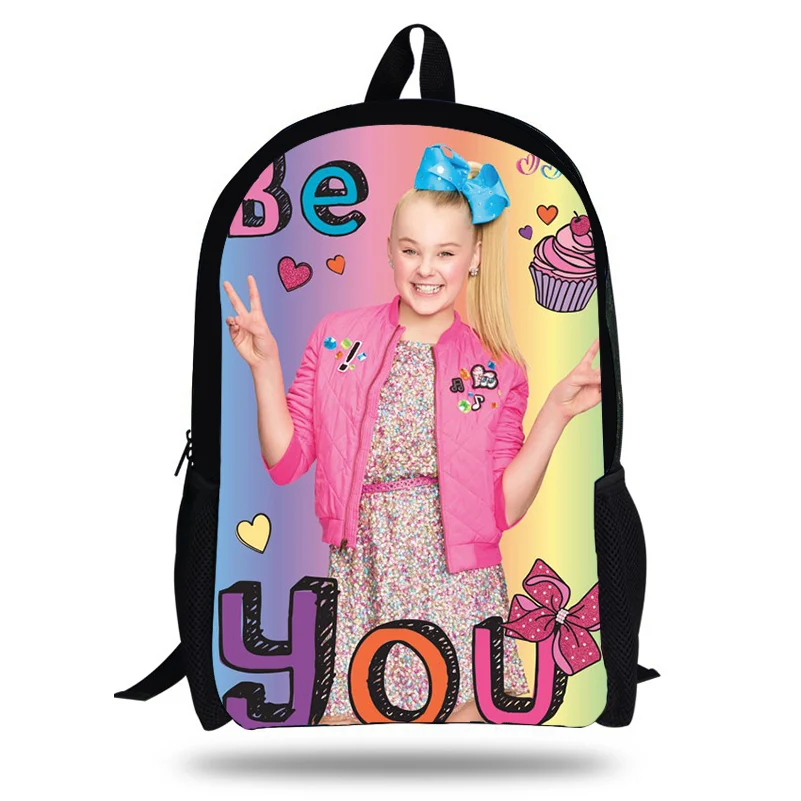 Популярный 16 дюймовый рюкзак с принтом JOJO Siwa для детей школьные сумки мальчиков