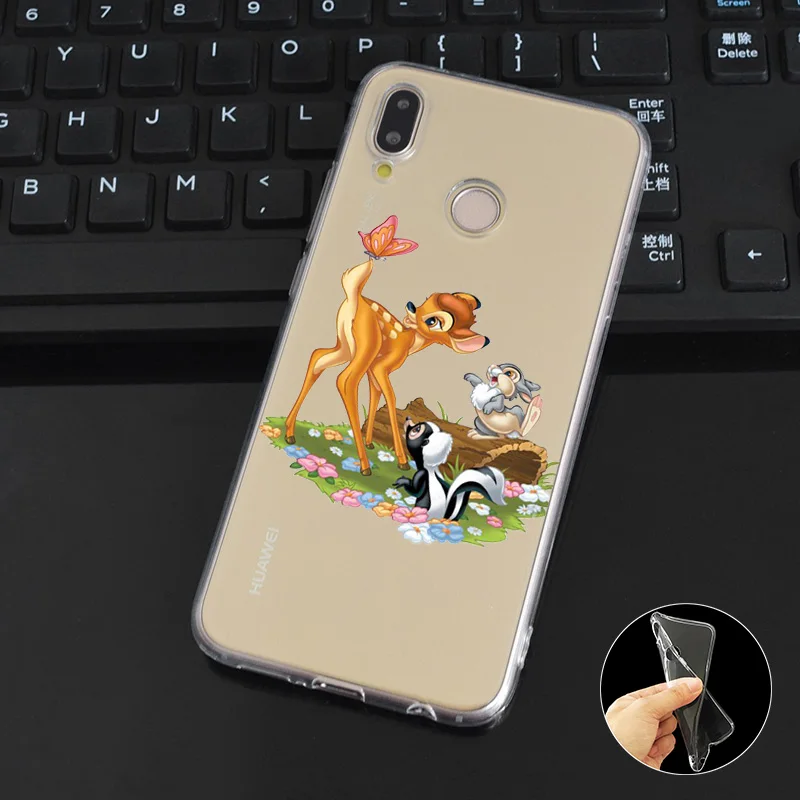 DREAMFOX L334 бамби и тимпер Мягкий силиконовый чехол из ТПУ для Huawei Honor 6a 6C 7X9 10 P20 Lite Pro P