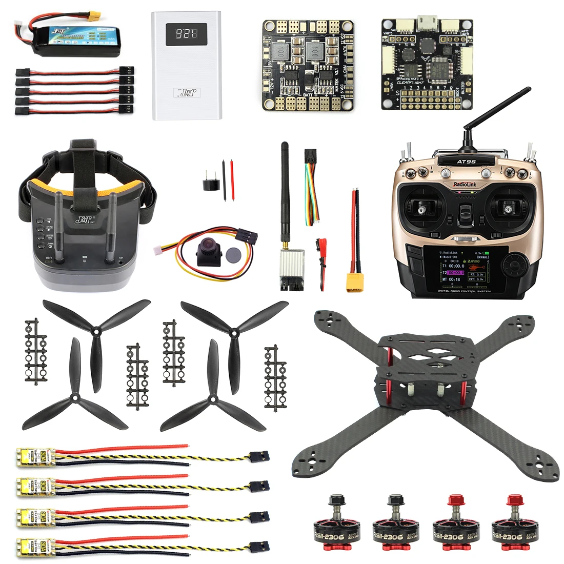 Pro SP Racer F3 300 мм 2,4 г 10CH FPV RC Квадрокоптер DIY Combo углеродное волокно бесщеточная камера Дрон 700TVL с FPV очки запчасти