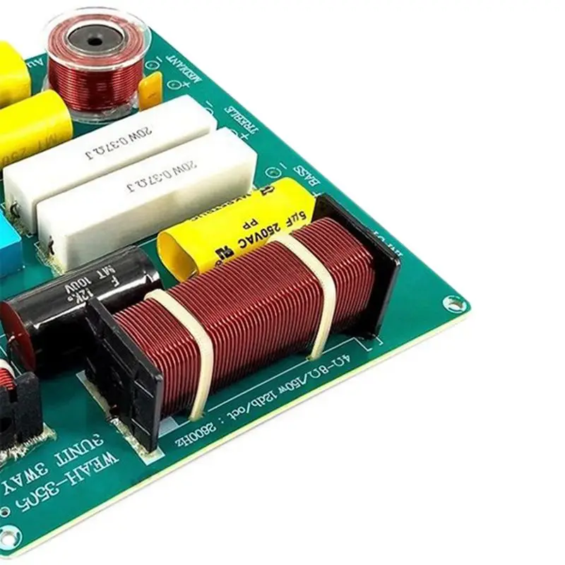 2PCS 300W 3 Way Treble Medium Bass Speaker Frequency Divider Crossover Filter | Электроника