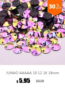 JUNAO 10*14 мм 13*18 мм, форма в виде капли Аквамарин Стразы ab Crystal Пришивные акриловые кристаллы камни не Вышивание стразами бусины