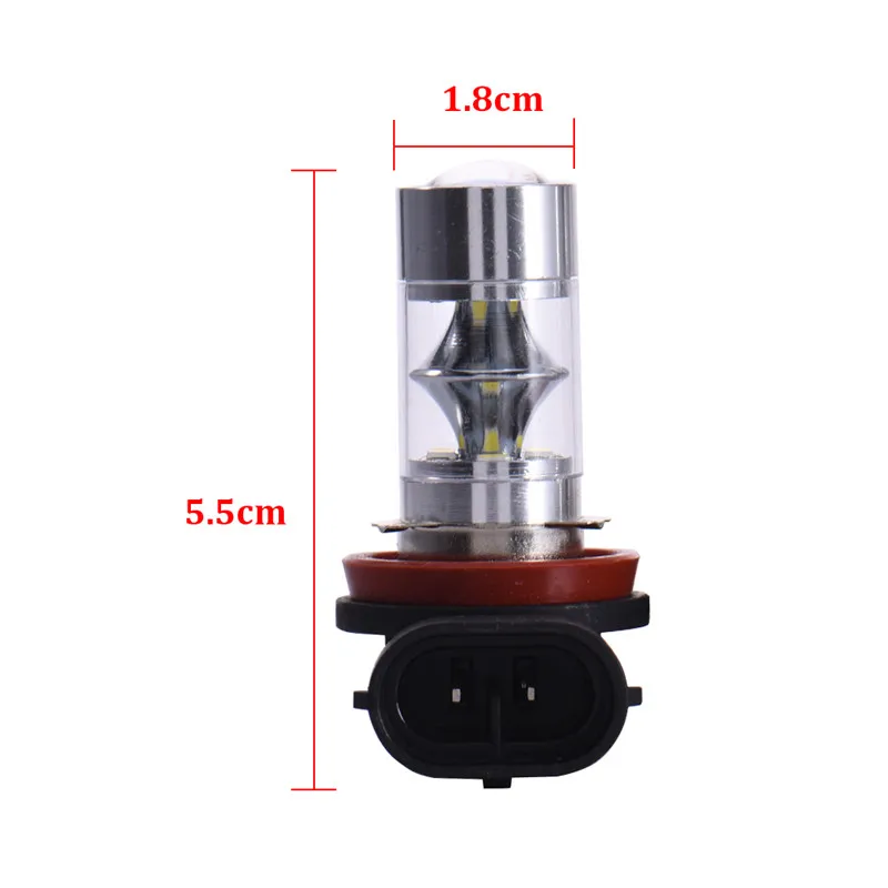 Super Bright Car Headlight 60W H11 2835 12SMD Fog Lights 12LED Spotlight Auto LED Headlamp Styling 6000 6500K White Bulb|car headlight|super