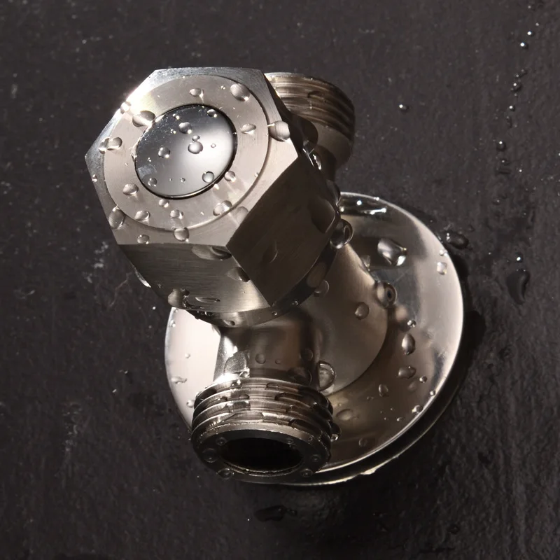 Треугольный Т-образный адаптер из нержавеющей стали 304 угловой клапан 1 вход 2