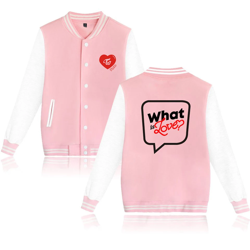 

TWICE Baseball Jacket New Style hot Popular Hip-Hop Harajuku Streetwear Fashion Autumn Winter Unisex Warm Jacket