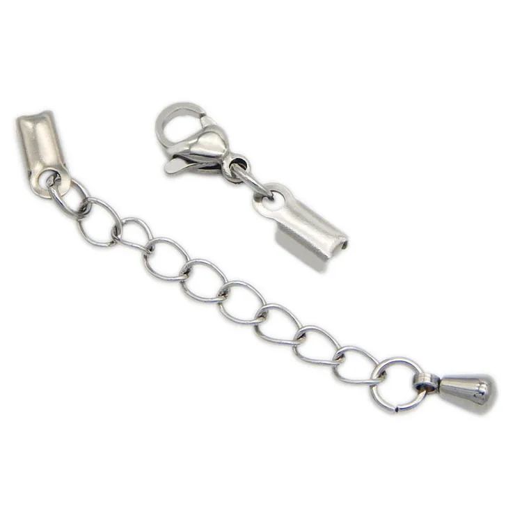 Нержавеющая сталь ленты щипцы 3 мм ювелирные изделия шнур Конец Крышки с омаром