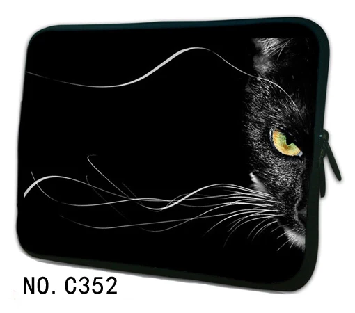 Black Cat Face Сумка для ноутбука kitty, чехол 13, женская модная сумка для ноутбука, чехол 11, 12, 13,3, 14, 15, 15,6, 17 дюймов, милая сумка для ноутбука - Цвет: Black Cat Face