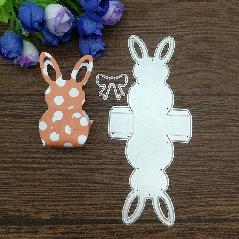 

3D Rabbit Frame gate box Metal Cutting Dies Stencils For DIY Scrapbooking Decorative Embossing Handcraft Die Cutting Template
