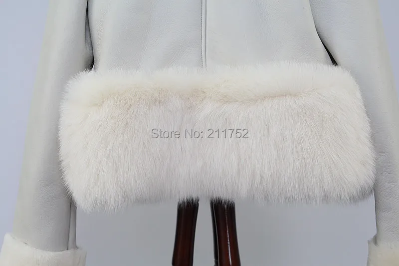 Розовые женские зимние куртки java QC8024, куртка из натурального Лисьего меха, пальто из овечьей шерсти мериноса,, модный стиль, куртка из натуральной кожи для девочек