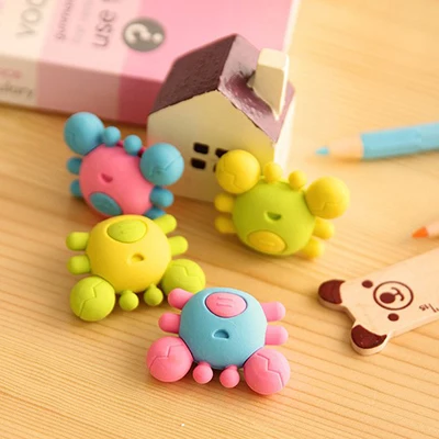 Style 6 1 шт., Мультяшные Ластики для карандашей, Kawaii, в полоску, резиновые ластики для детей, подарок на приз, для письма, рисования, креативные канцелярские принадлежности, школьные принадлежности - Цвет: Style 6