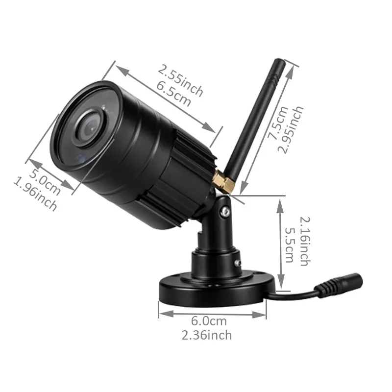 Беспроводная аналоговая камера видеонаблюдения CMOS DVR 380tvl инфракрасная 2 4 ГГц