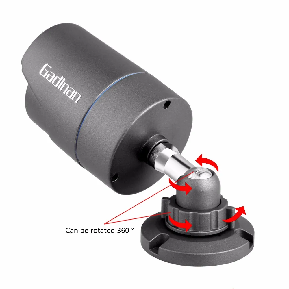 GADINAN IP камера H.265 HEVC 2MP/4MP 3516D 2560*1440 25FPS Onvif P2P наружная металлическая камера безопасности ночного видения 48V POE опционально