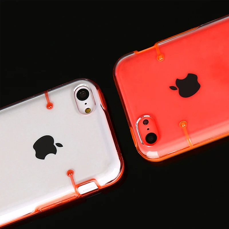 Haissky Роскошные Прозрачный чехол для iPhone 5C Жесткий ПК Защитный Apple телефон