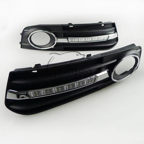 D_YL автомобильный Стайлинг led DRL для Audi A4 B8 Sedan Avant 2009-2012 led дневной ходовой светильник s led Противотуманные фары светильник для автомобиля stylin