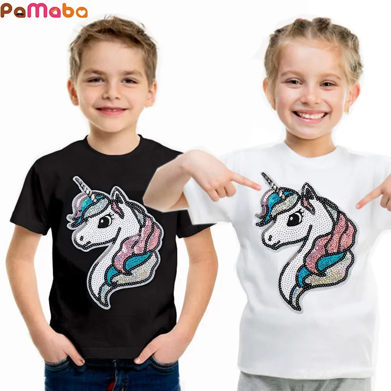 Забавная футболка для девочек и мальчиков с героями мультфильмов PaMaBa летняя