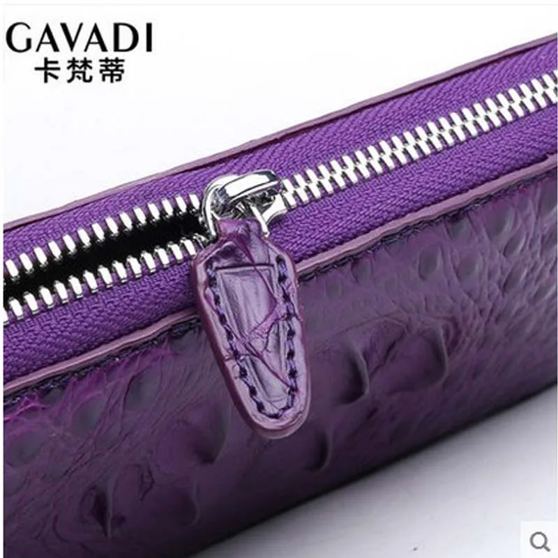 Kafandi Новый крокодиловый женский кошелек из крокодиловой кожи Женский Длинный